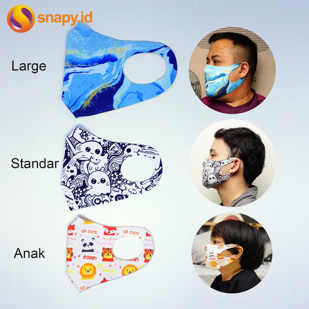 Snapy - Masker Kain Scuba Custom