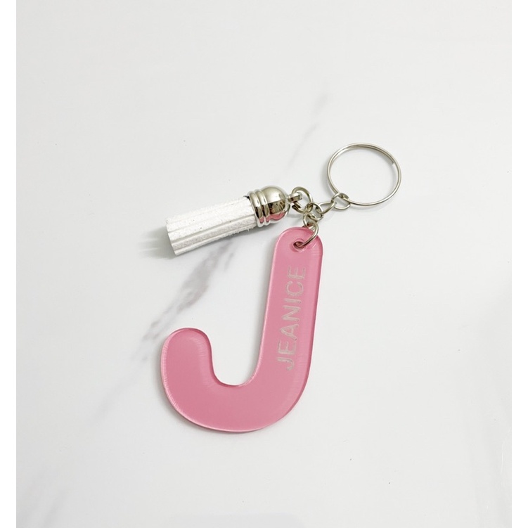 GANTUNGAN KUNCI INISIAL NAMA | CUSTOM INITIAL NAME KEYCHAIN | AKRILIK