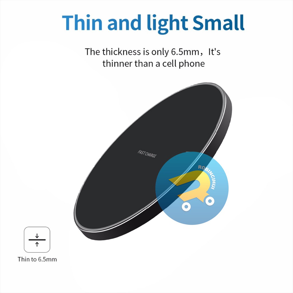 Wireless charging 10W Universal / wireless charger 10W Fast Charging Led Ring indikator  Qc 3.0