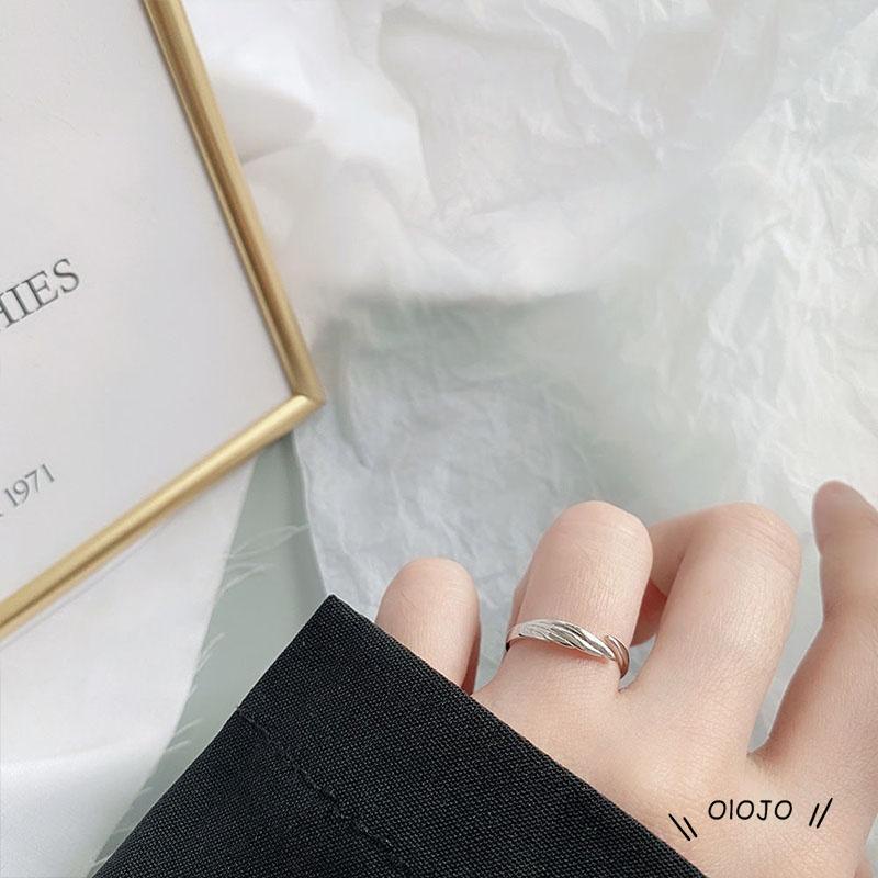 【COD】Cincin Model Terbuka Desain Sayap Malaikat Iblis Untuk Pasangan Aksesoris Fashion