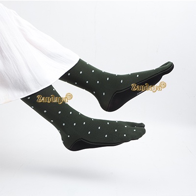 KAOS KAKI NILON PREMIUM JEMPOL WANITA MUSLIMAH MOTIF POLKADOT