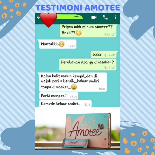 Amotee Suplemen Kecantikan Pencerah Wajah Collagen Kesehatan dan Kecantikan Kulit