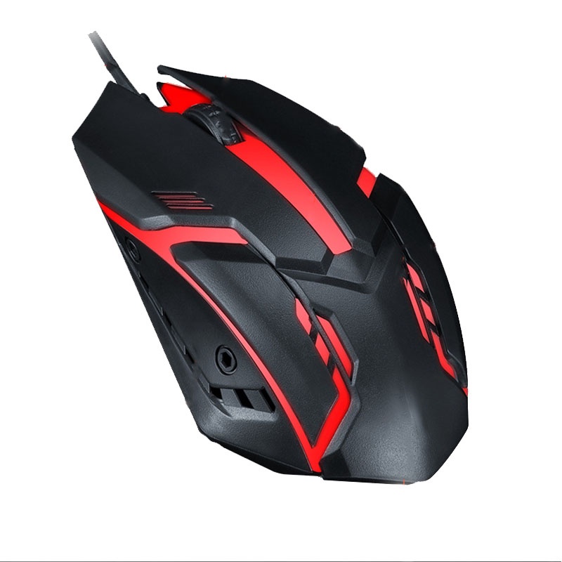【COD】 Viqoo Mouse Gaming Wired MG05 Black Mouse Game RGB Colorful 7 LED light