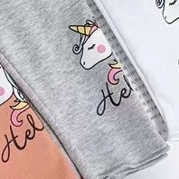 Legging Anak Perempuan Impor Motif Unicorn Hello/Celana Panjang Impor Cotton Premium