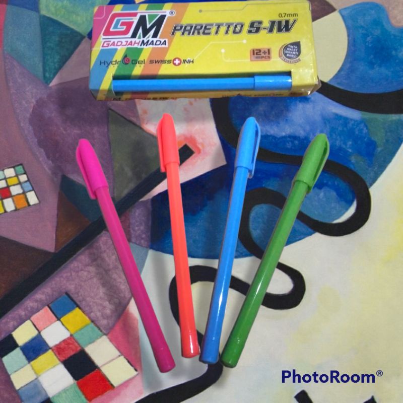 

PULPEN GM paretto S-1W /BULPOINT /PULPEN TINTA HITAM /PULPEN MURAH /PULPEN ECER
