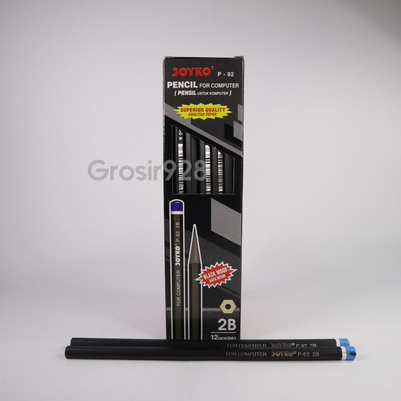 

(Per 12) Pensil / Pencil 2B Joyko Hitam P92 / P-92