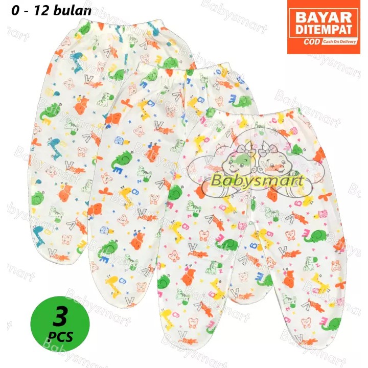 Babysmart - MELODY ... 3 pcs Celana Panjang Buntu Bayi /Celana rumah/anak laki-laki/anak perempuan