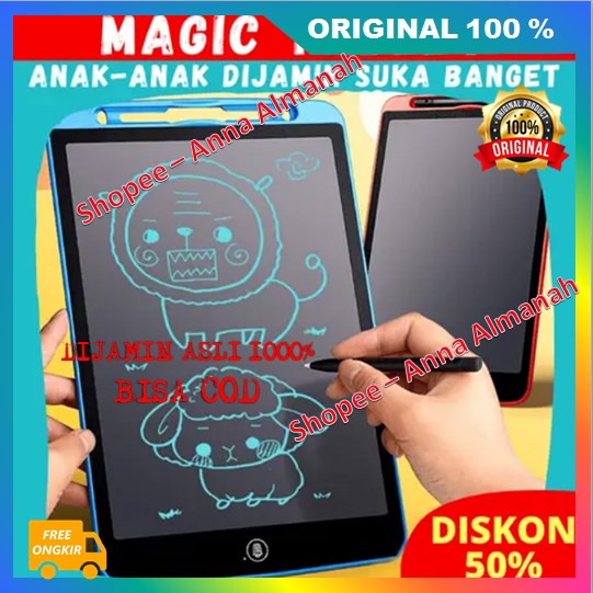 [BISA COD] PROMO Magic Tablet Mainan Edukasi Pembelajaran 100% ASLI ORIGINAL