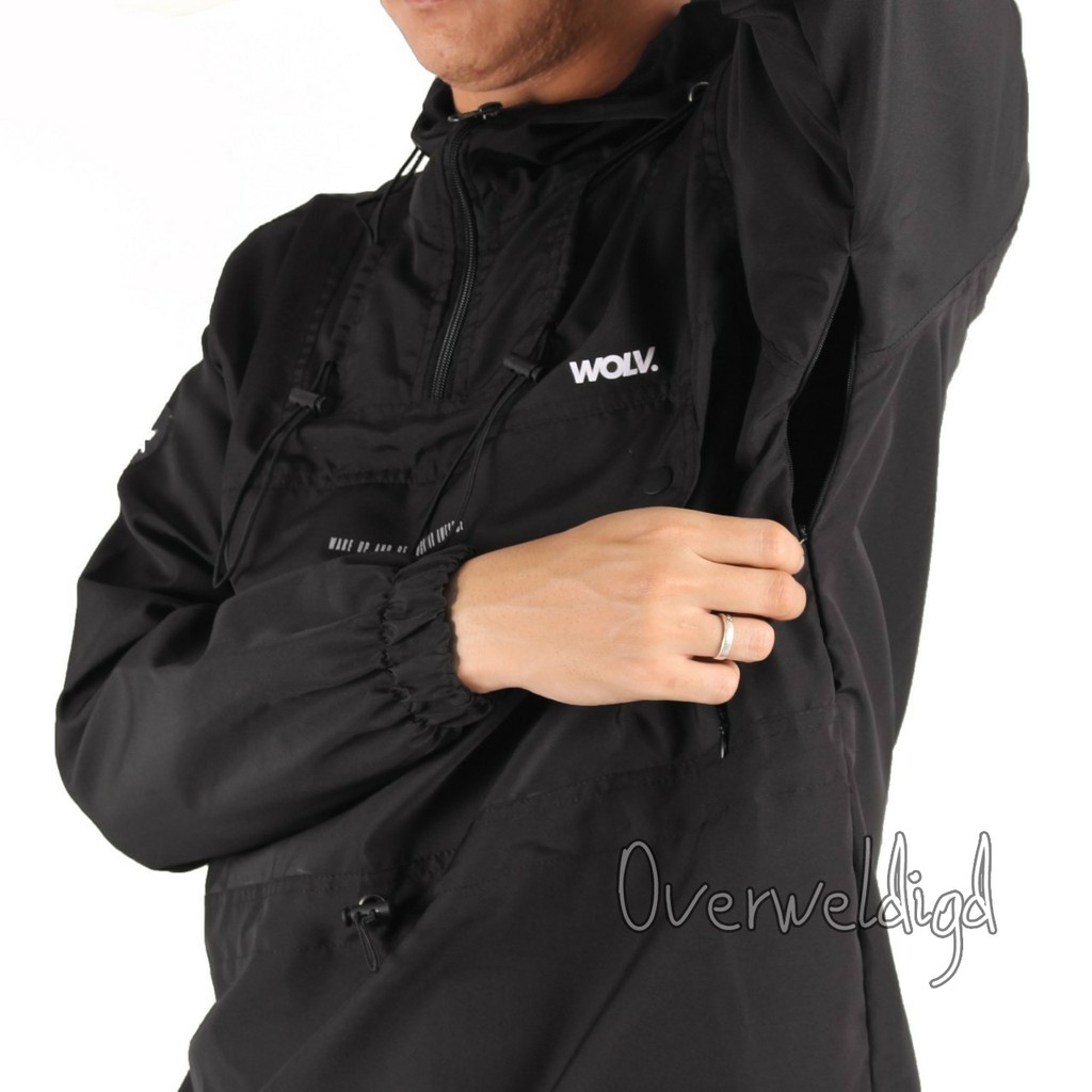 Jaket Parasut Cagoule Wolv Snowdope Waterproof