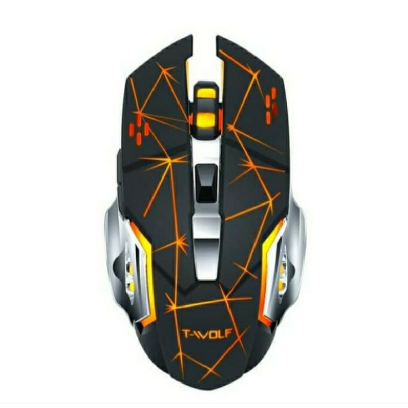 SKU-1059 MOUSE GAMING WIRELESS LED TWOLF Q13 RGB SILENT MOUSE