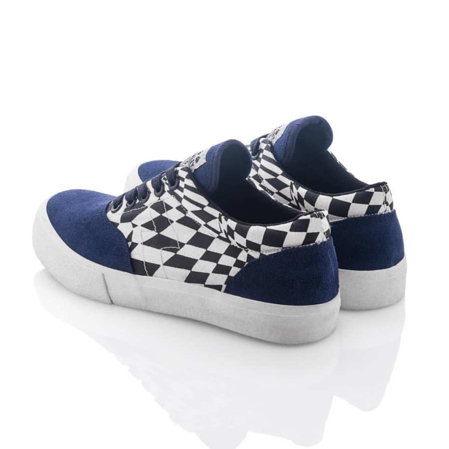 Saint Barkley - Aberdeen Navy Checkered - Sepatu Lokal