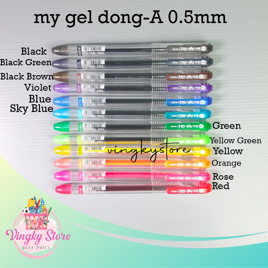 

Pulpen / Gel Pen My-Gel Dong-A 0.6mm