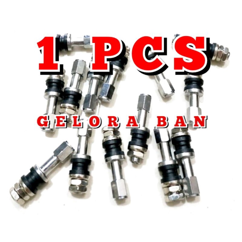 1 pcs dop tubeless panjang 5mm bahan stainlis kuat hemat murah pentil tubles dop tubles pentil tubel