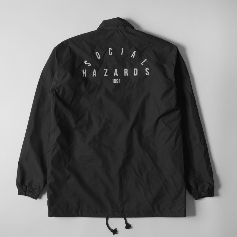 Roughneck CJ025 Black Social Hazards Coach Jaket