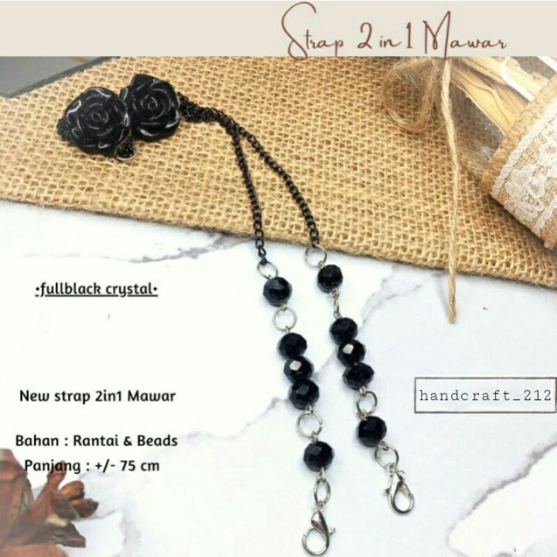 Strap Masker Hijab 2 in 1 Murah / Konektor Masker /Kalung Masker