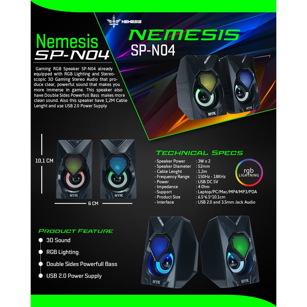 Speaker Gaming NYK Nemesis SP-N04