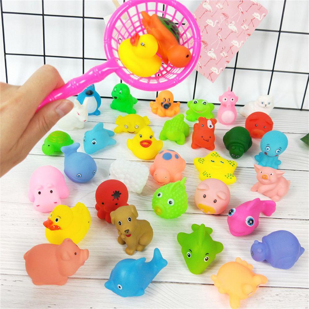 Mxbeauty Hewan Mandi Mainan Air Menyenangkan Musim Panas Untuk Anak Anak Balita Pelampung Karet Hewan Gametoy Floating Toys