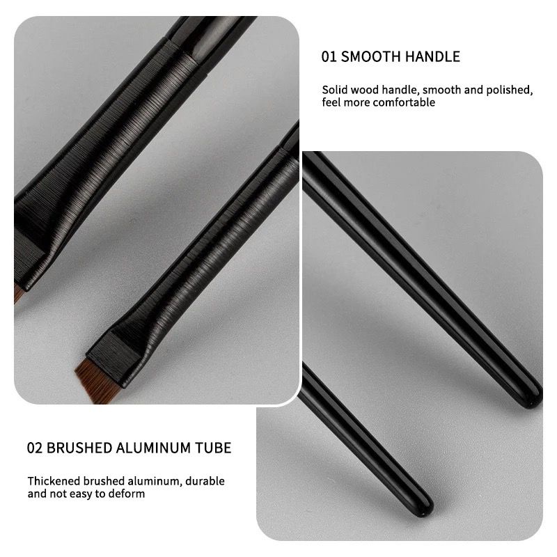 Kuas Alis Eyebrow Eyeliner Brush MAC Satuan Profesional Super Tipis Brush Brow Brush Liner / MAC 101 MAC 102