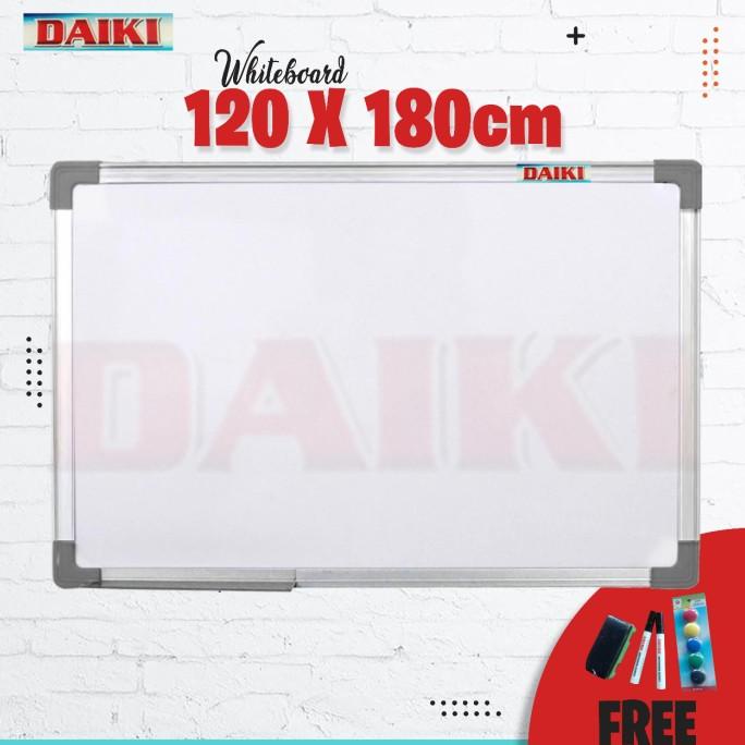 

Whiteboard / Papan Tulis Magnetic DAIKI Uk 120x180 Cm