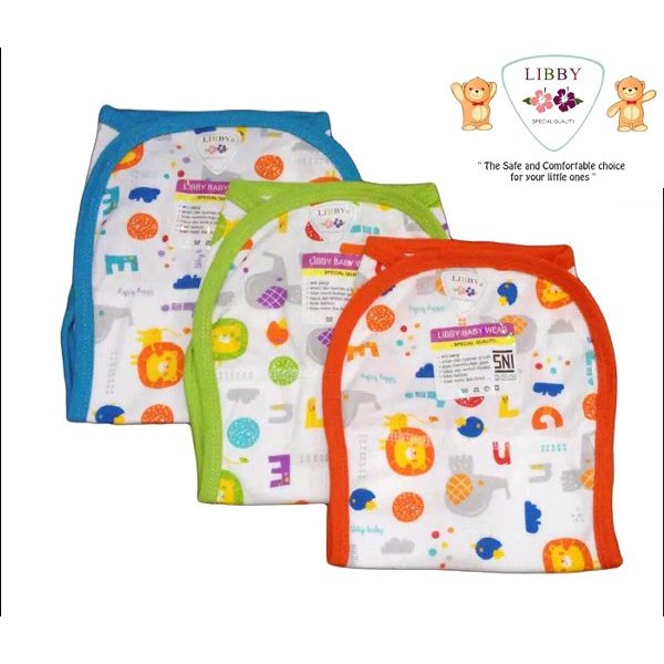 Popok Bayi - 12 Pcs Popok Kain Tali Bayi Libby - Popok Cuci Ulang