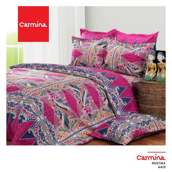READY SPREI BATIK CARMINA - MUSTIKA UKURAN 160X200