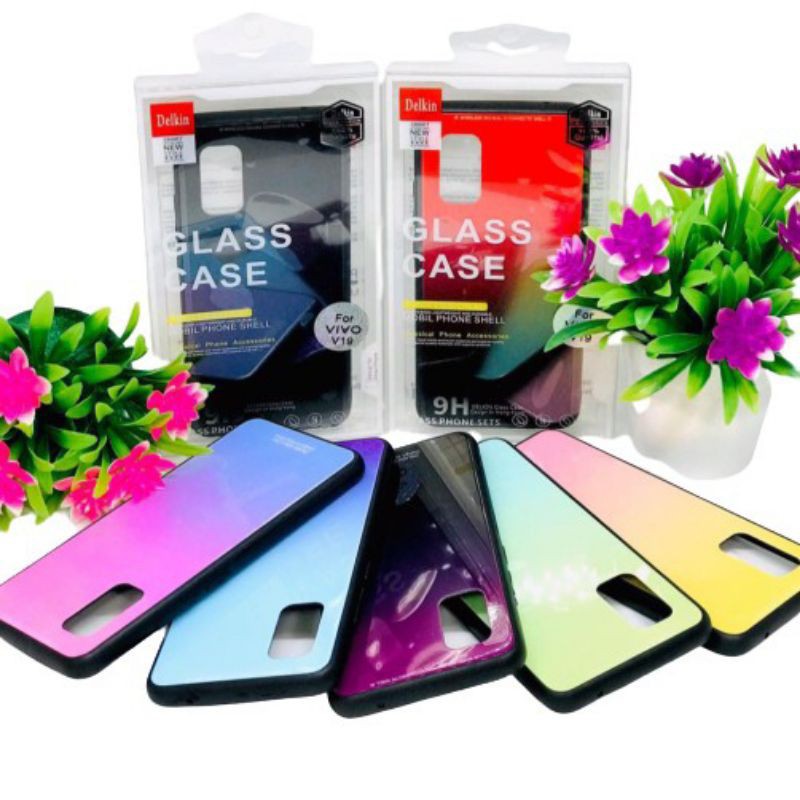REALME C2/REALME C3/REALME C11 2020/REALME 3 PRO/REALME 6 GLASS CASE RAINBOW WARNA RANDOM (GROSIR)