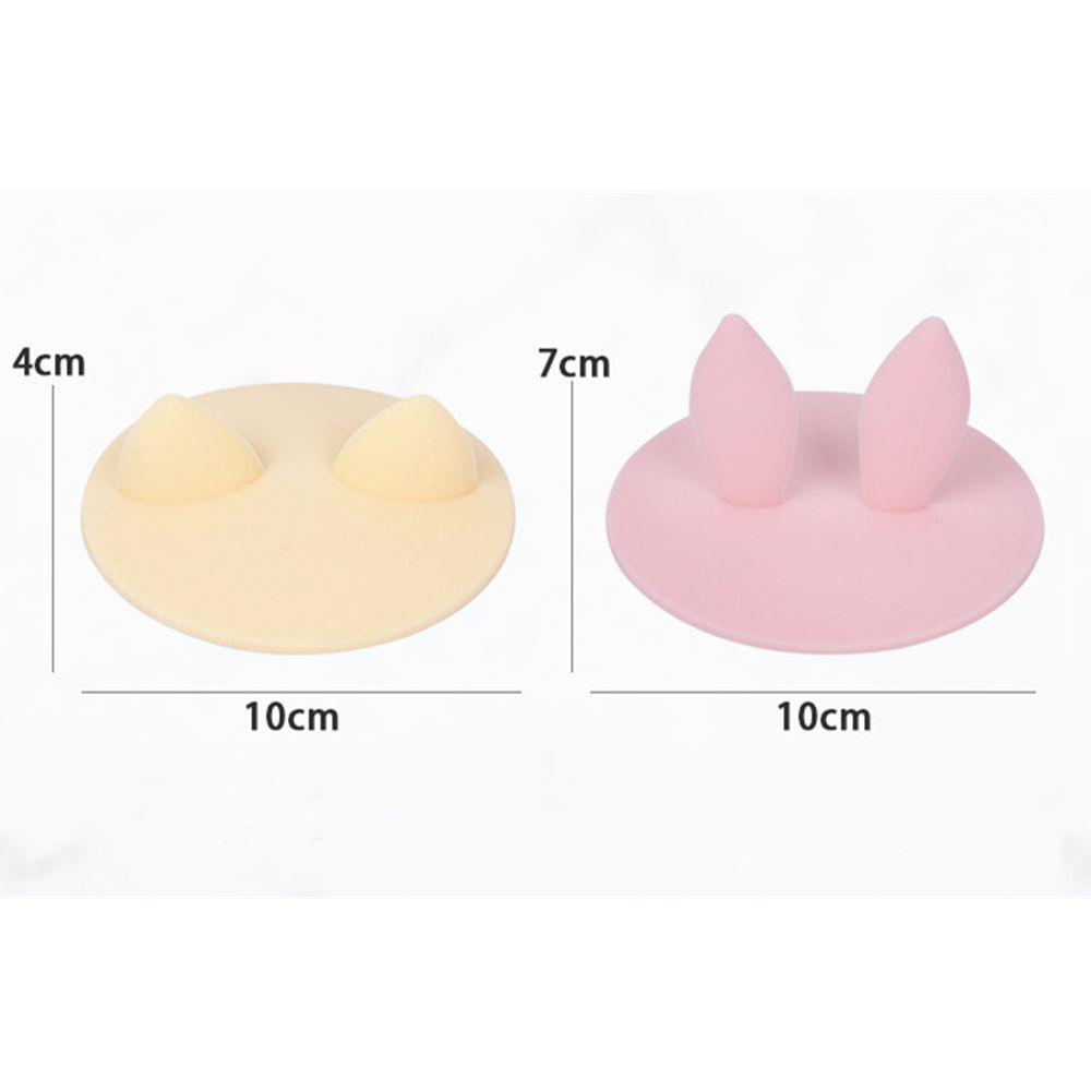 Solighter Penutup Cangkir Telinga Kucing Kelinci Heat Preservation Reusable Sealed Cover