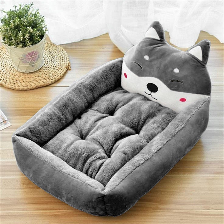 Tempat Tidur Kucing Bulu Hangat Dan Premium/Kasur Kucing Karakter Kepala/Ranjang Kucing/Rumah Kucing /Alas Tidur Kucing/Cat Bed/Tempat Kucing Dan Anjing/Kandang Kucing Murah/Perlengkapan Kucing Dan Hewan Peliharaan