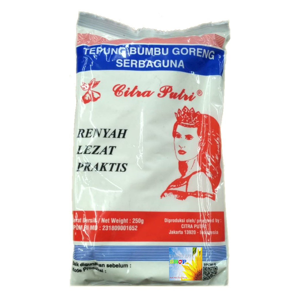 

Tepung Bumbu Goreng Serbaguna CITRA PUTRI Kemasan 250 gram