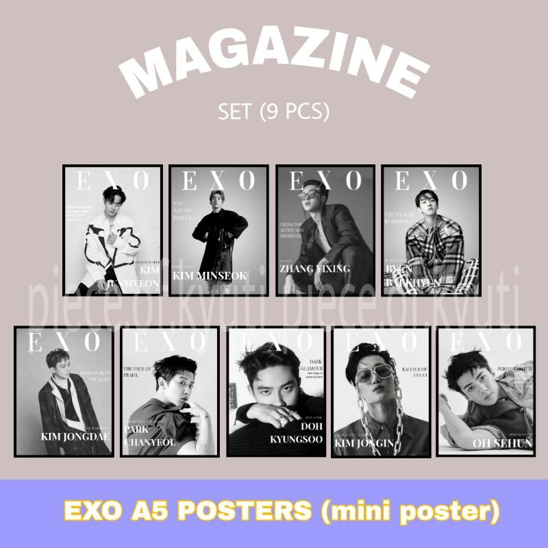 EXO MINI POSTER (magazine vers)