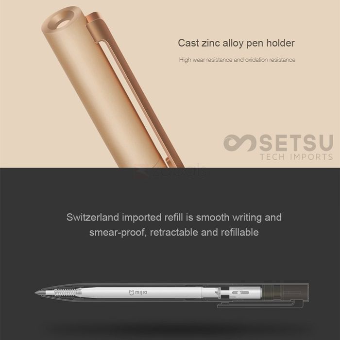 

Xiaomi Signature Metal Pen Mi Aluminum Rollerball Pen Original promo