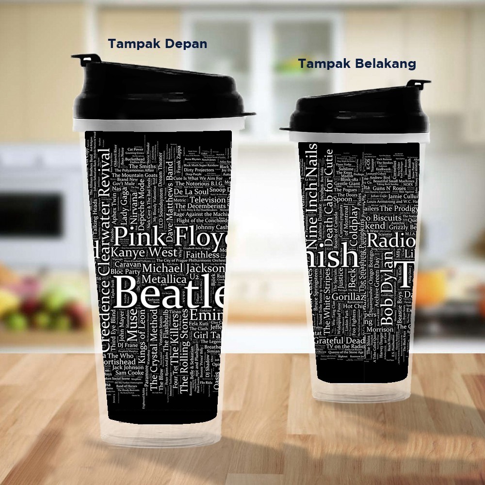 Pusat Mode Tumbler/Tempat Minum Design Musician