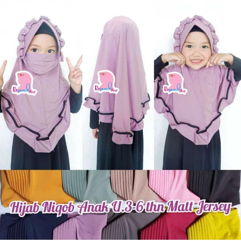 [COD] Hijab Anak Plus Cadar Jilbab Anak Lucu Kerudung Anak Jilbab Bayi Hijab Bayi Lucu Kerudung Bayi