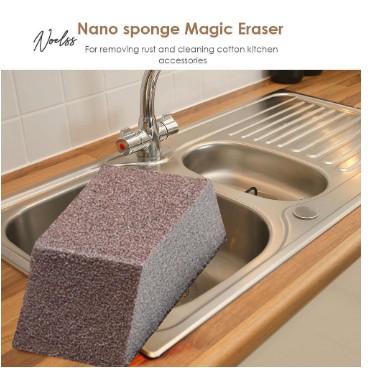 Spons Nano Magic Pembersih Kerak Panci Piring Untuk Dapur / Anti Karat