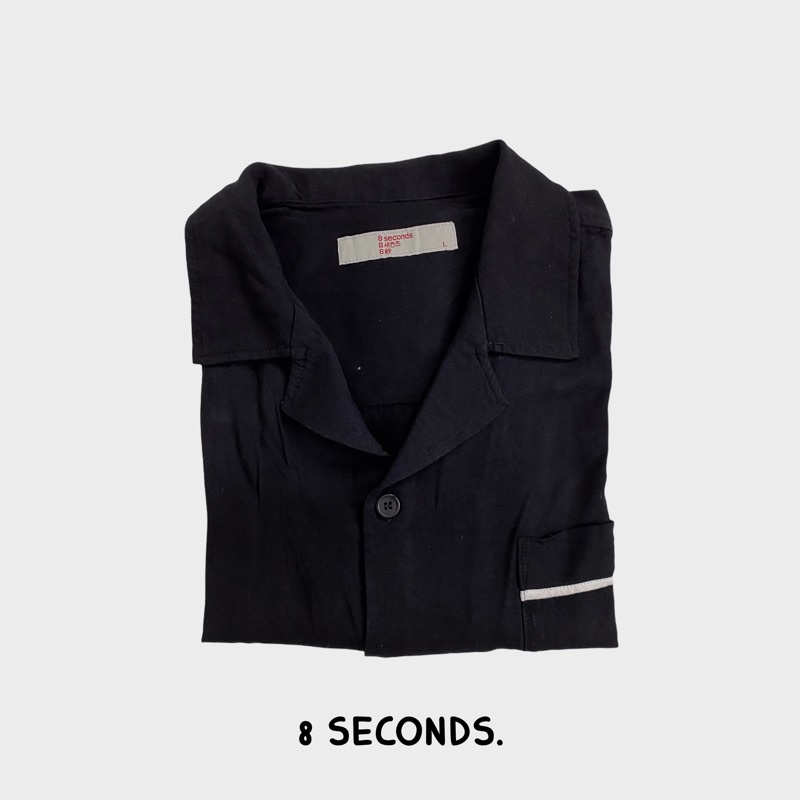 8 Seconds Open collar Black