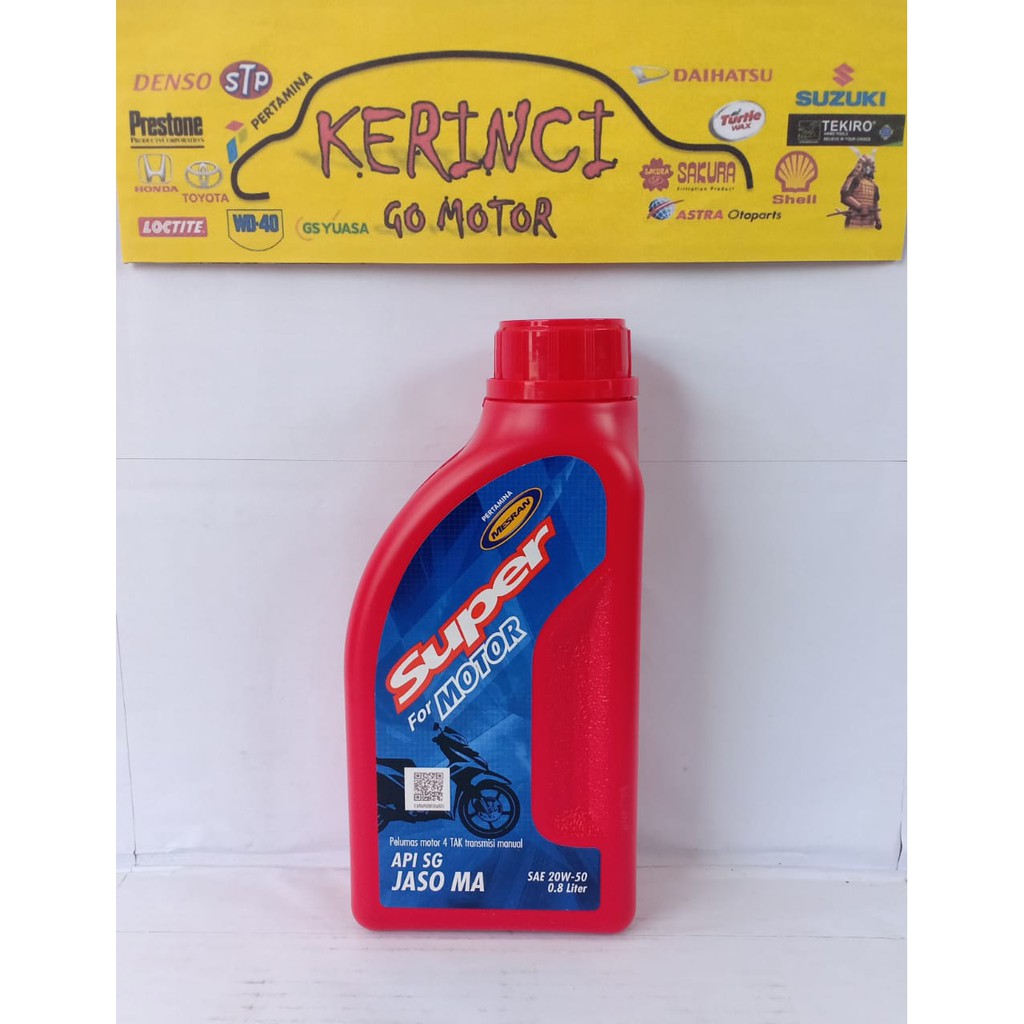 OLI MESRAN SUPER MOTOR 0.8L PERTAMINA - OLI MOTOR MESRAN SUPER PERTAMINA