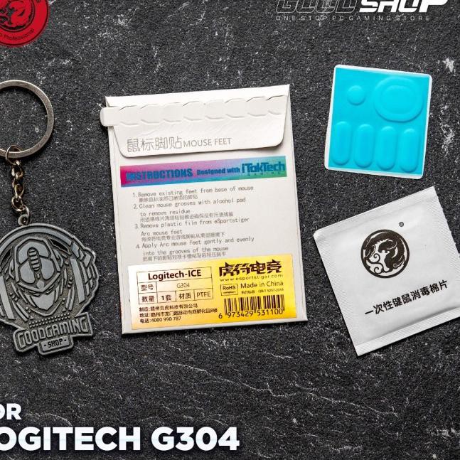 ✴ TIGER ARC ICE EDITION Hyperglide/Hyperglides - Gaming Mouse Glide/Feet - G304 ◄