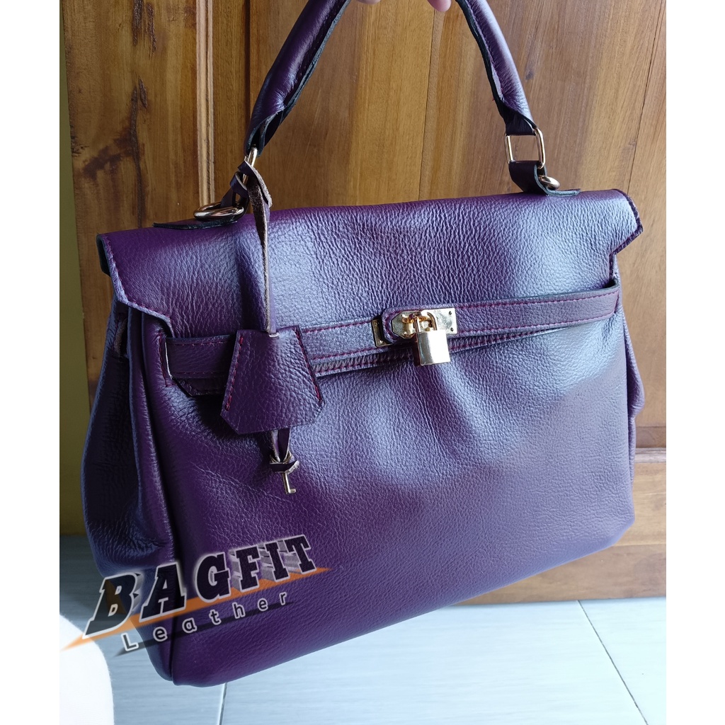 (SIZE L) TAS KULIT SAPI ASLI GARUT KULIT PREMIUM