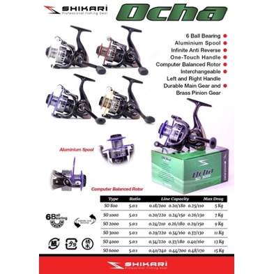 REEL SHIKARI OCHA SIZE 800 1000 2000 3000 4000 6000 PANCING