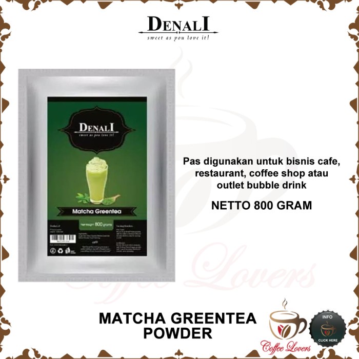 

DENALI FRAPPE POWDER MATCHA GREENTEA MINUMAN BUBUK MATCHA GREENTEA PAKET HEMAT