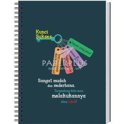 

Spiral Notebook Kwarto Kunci Sukses