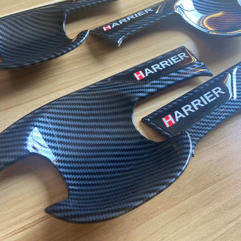 Stiker Pelindung Handle Pintu Mobil Motif Serat Karbon Untuk Toyota Harrier XU80 2021 2022
