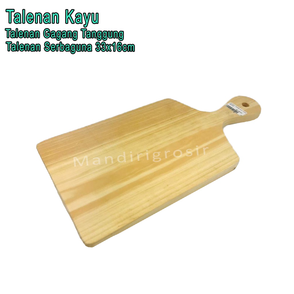 Talenan Gagang Tanggung *Talenan Kayu * Talenan Serbaguna *Uk.33x16cm