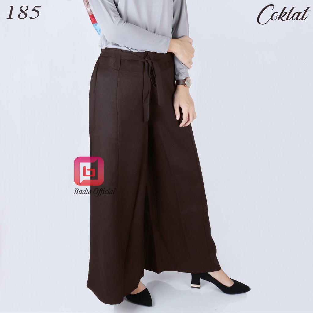 celana kulot palazzo formal gabardin import