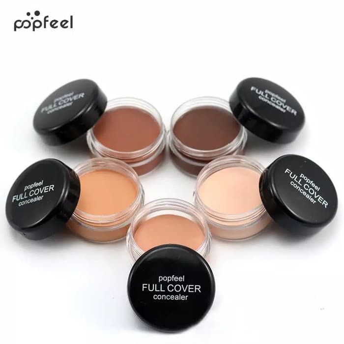 HOPE STORE - COD- NEW IMPORT KOREA - ORIGINAL Popfeel Concealer Full Coverage Anti Air - Popfeel Cream Foundation