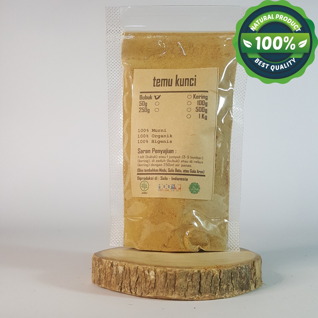 

TEMU KUNCI BUBUK 250 GRAM - Boesenbergia rotunda - MURNI - JSR -
