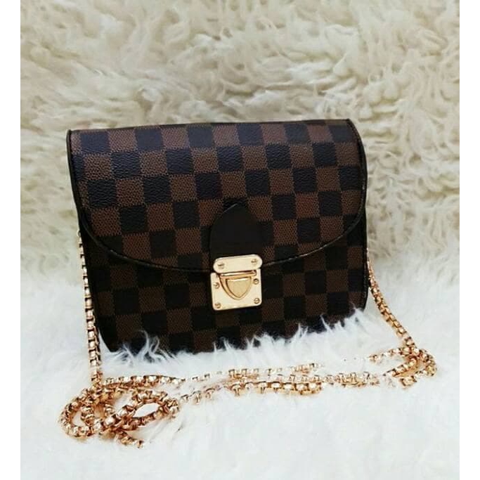 TAS WANITA LV LOUIS VUITTON ORIGINAL BRANDED IMPORT SELEMPANG SLEMPANG SLING BAG CEWEK BATAM MURAH