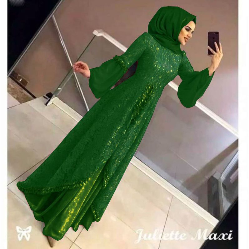 HB JULIETTE MAXY MAXI DRESS BROKAT BRUKAT IMPORT VELVET CAVALLI LD 102 RESLETING BELAKANG DRESS LEBA