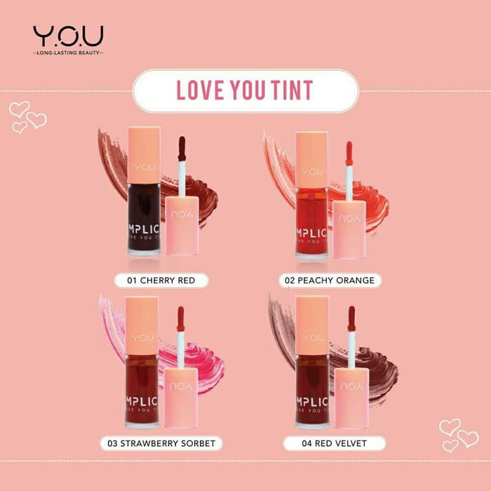 ❤️GROSIR❤️ Y.O.U THE SIMPLICITY LIP TINT by you