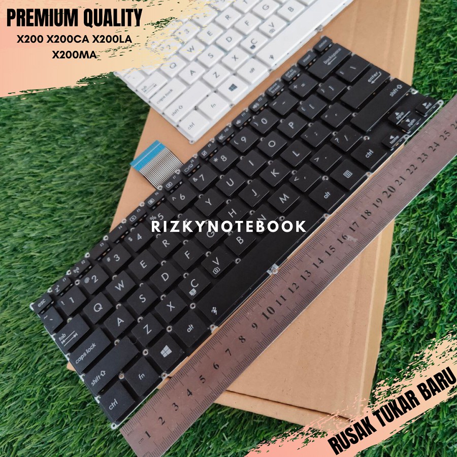 (ORI 100%) Keyboard Asus X200 X200CA X200LA X200MA hitam putih